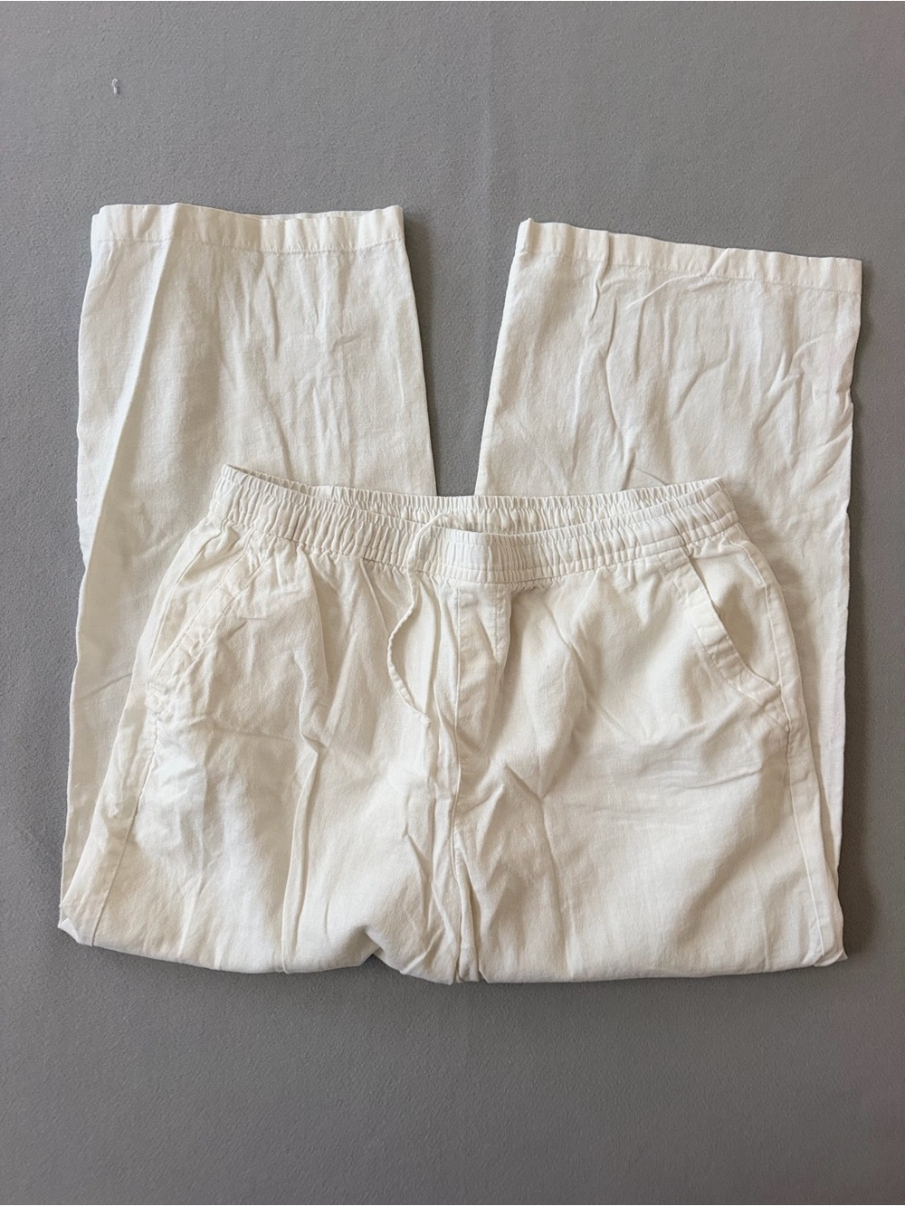 Women’s Drawstring Linen Pants with Pockets